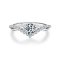 Moissanite Daily Wear Ring – Minimalist Promise Ring in S925 Sterling Silver