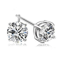 Zircon Stud Earrings for Women – Everyday & Gift Earrings in S925 Silver