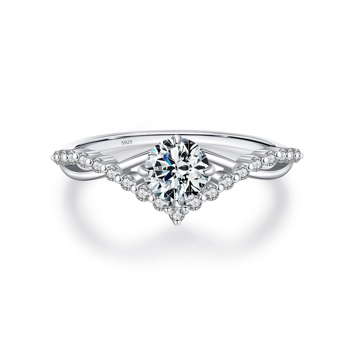 Moissanite Daily Wear Ring – Minimalist Promise Ring in S925 Sterling Silver