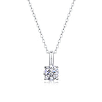 Moissanite Pendant Necklace – GRA Certified Birthday Gift Necklace in S925 Silver