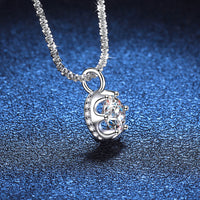 Moissanite Crown Necklace – Luxury Wedding Anniversary Gift in S925 Silver