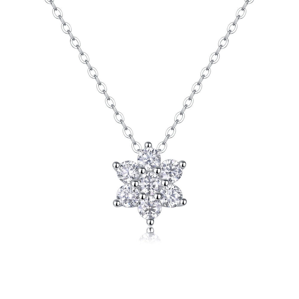 Moissanite Pendant Necklace – GRA Certified Birthday Gift Necklace in S925 Silver