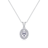 Moissanite Pendant Necklace – GRA Certified Birthday Gift Necklace in S925 Silver