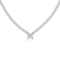 Moissanite Pendant Necklace – GRA Certified Birthday Gift Necklace in S925 Silver