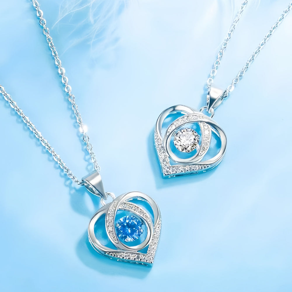 Beating Heart Necklace – Romantic Valentine's Day Gift in S925 & 999 Silver