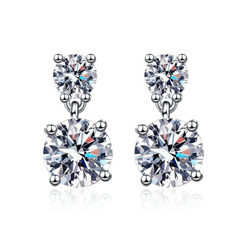 Zircon Stud Earrings for Women – Everyday & Gift Earrings in S925 Silver