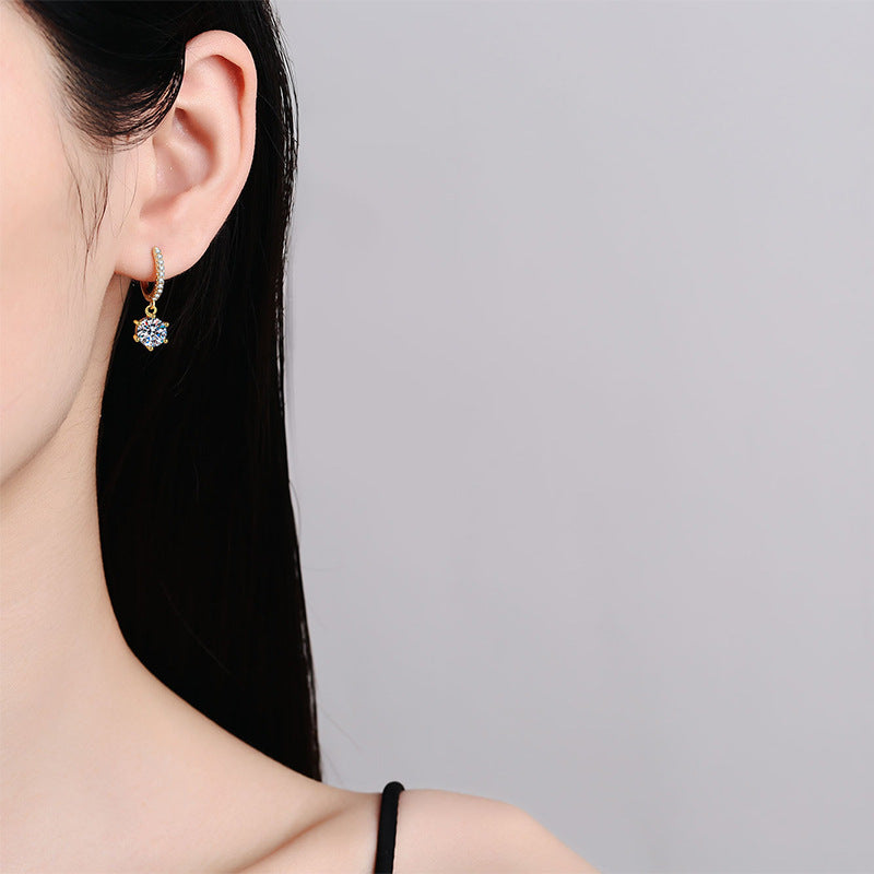 Moissanite Stud Earrings – Wedding & Special Occasion Earrings in S925 Silver