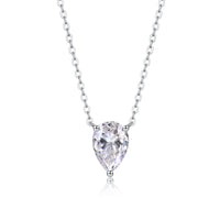 Moissanite Pendant Necklace – GRA Certified Birthday Gift Necklace in S925 Silver