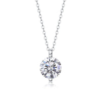 Moissanite Pendant Necklace – GRA Certified Birthday Gift Necklace in S925 Silver