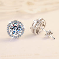 Moissanite Bridal Jewelry Set – Wedding Ring, Necklace, Earrings & Bracelet in S925 Silver