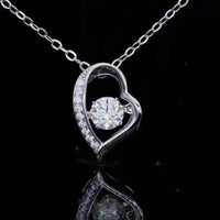 Lucky Clover Moissanite Necklace – Meaningful Gift Necklace in S925 Silver