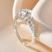 Elegant Moissanite engagement Ring- Proposal Ring