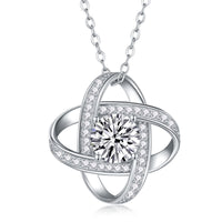 Moissanite Pendant Necklace – GRA Certified Birthday Gift Necklace in S925 Silver