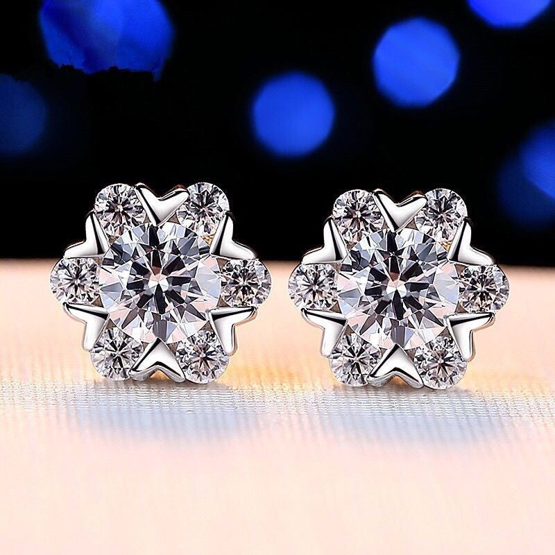 Zircon Stud Earrings for Women – Everyday & Gift Earrings in S925 Silver