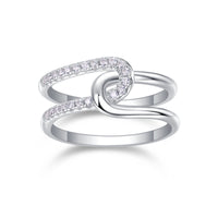 Moissanite Wide Band Ring – Statement Fashion Ring for Women in S925 Silver