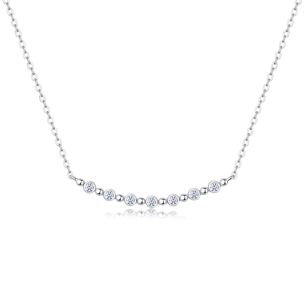 Moissanite Pendant Necklace – GRA Certified Birthday Gift Necklace in S925 Silver