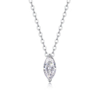 Moissanite Pendant Necklace – GRA Certified Birthday Gift Necklace in S925 Silver