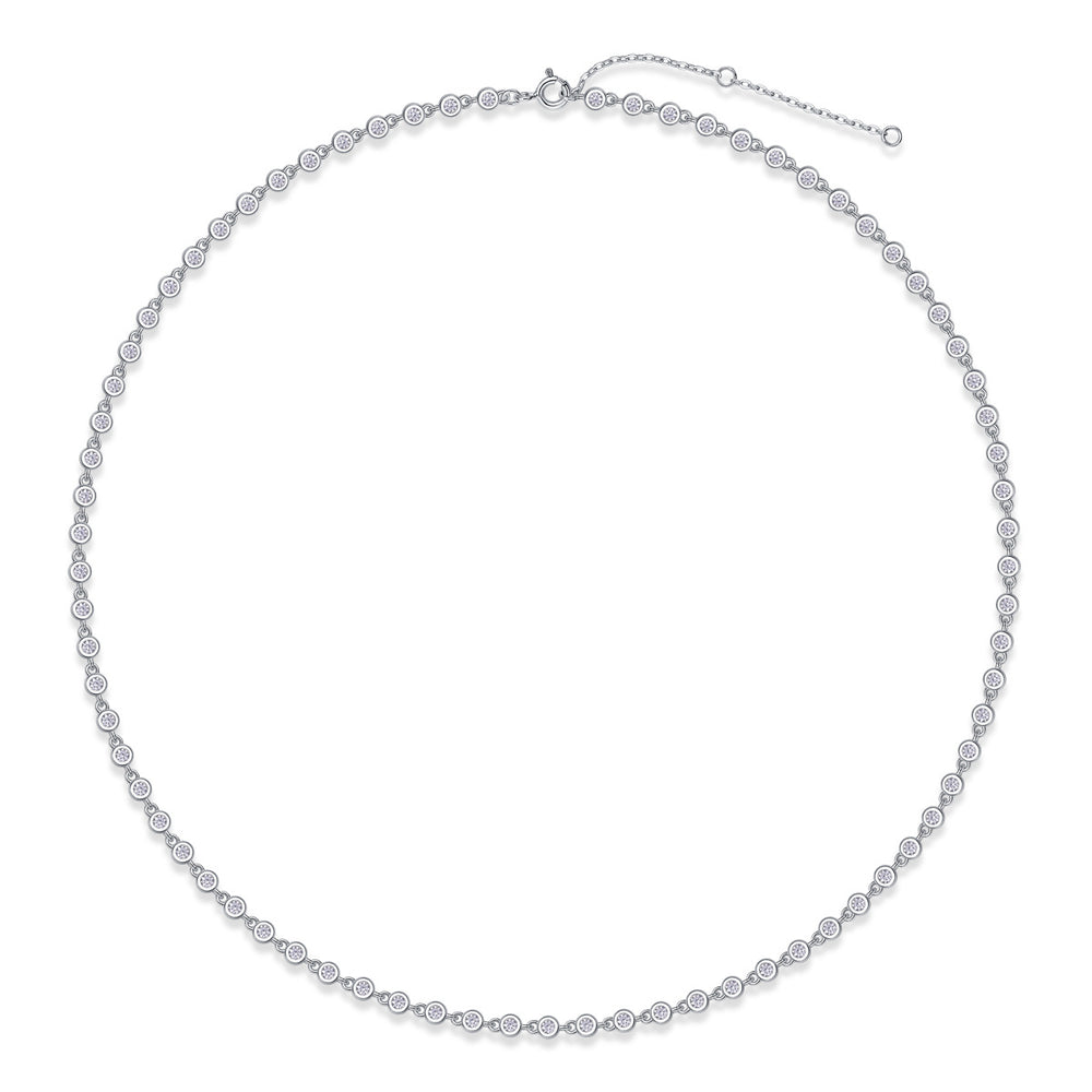 Moissanite Pendant Necklace – GRA Certified Birthday Gift Necklace in S925 Silver