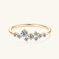 Moissanite Silver Ring