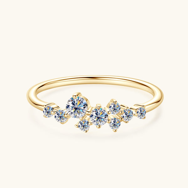 Moissanite Silver Ring