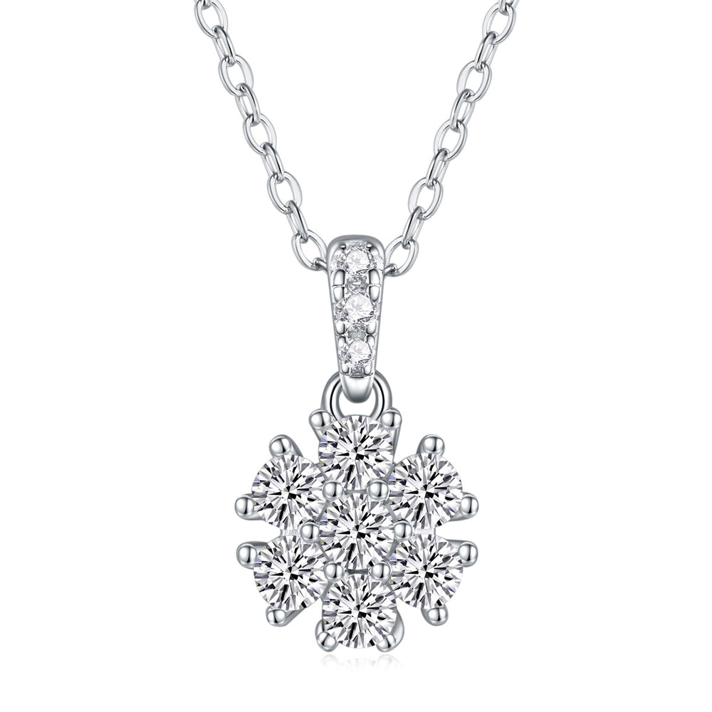 Moissanite Pendant Necklace – GRA Certified Birthday Gift Necklace in S925 Silver