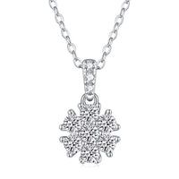 Moissanite Pendant Necklace – GRA Certified Birthday Gift Necklace in S925 Silver
