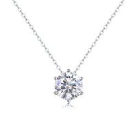 Moissanite Pendant Necklace – GRA Certified Birthday Gift Necklace in S925 Silver