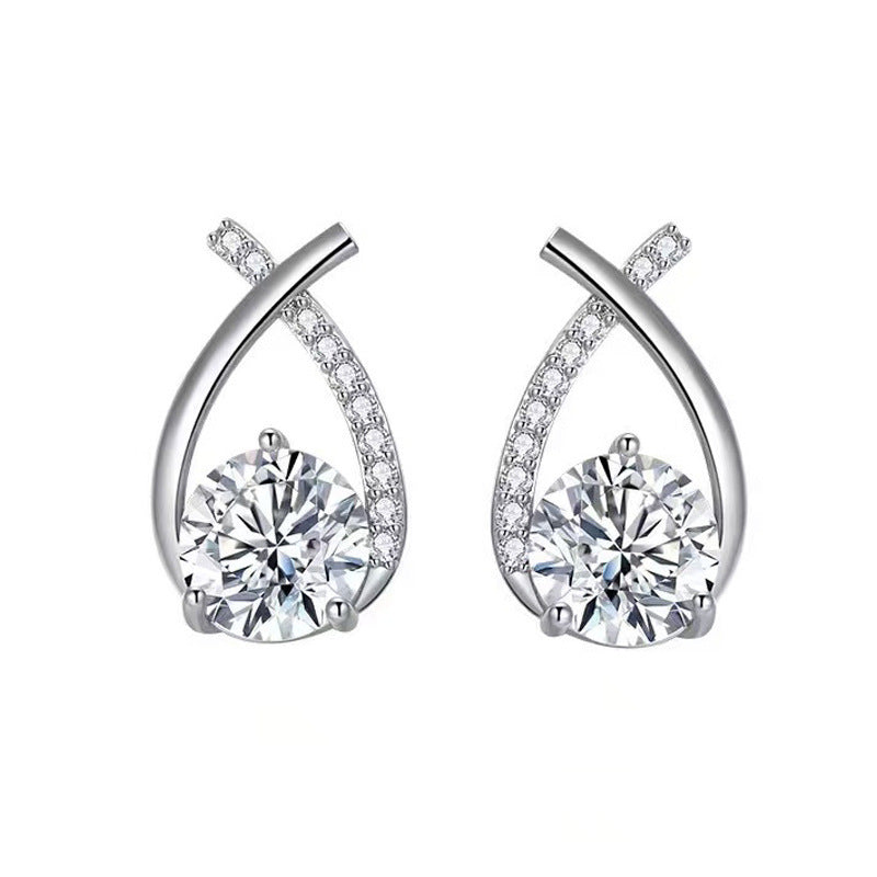 Zircon Stud Earrings for Women – Everyday & Gift Earrings in S925 Silver