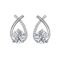 Zircon Stud Earrings for Women – Everyday & Gift Earrings in S925 Silver