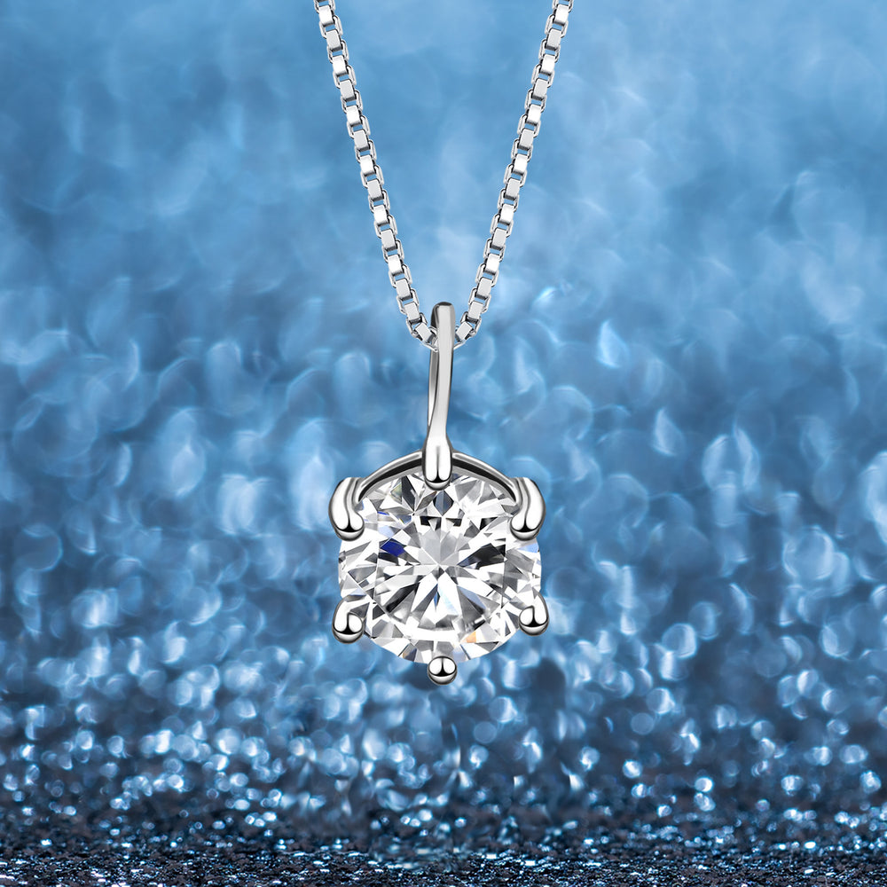 Moissanite Jewelry Gift Set – Engagement Necklace, Ring & Earrings in S925 Silver