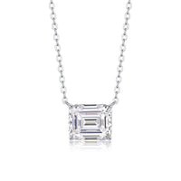 Moissanite Pendant Necklace – GRA Certified Birthday Gift Necklace in S925 Silver