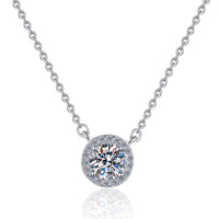 Moissanite Bridal Jewelry Set – Wedding Ring, Necklace, Earrings & Bracelet in S925 Silver