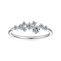 Moissanite Silver Ring