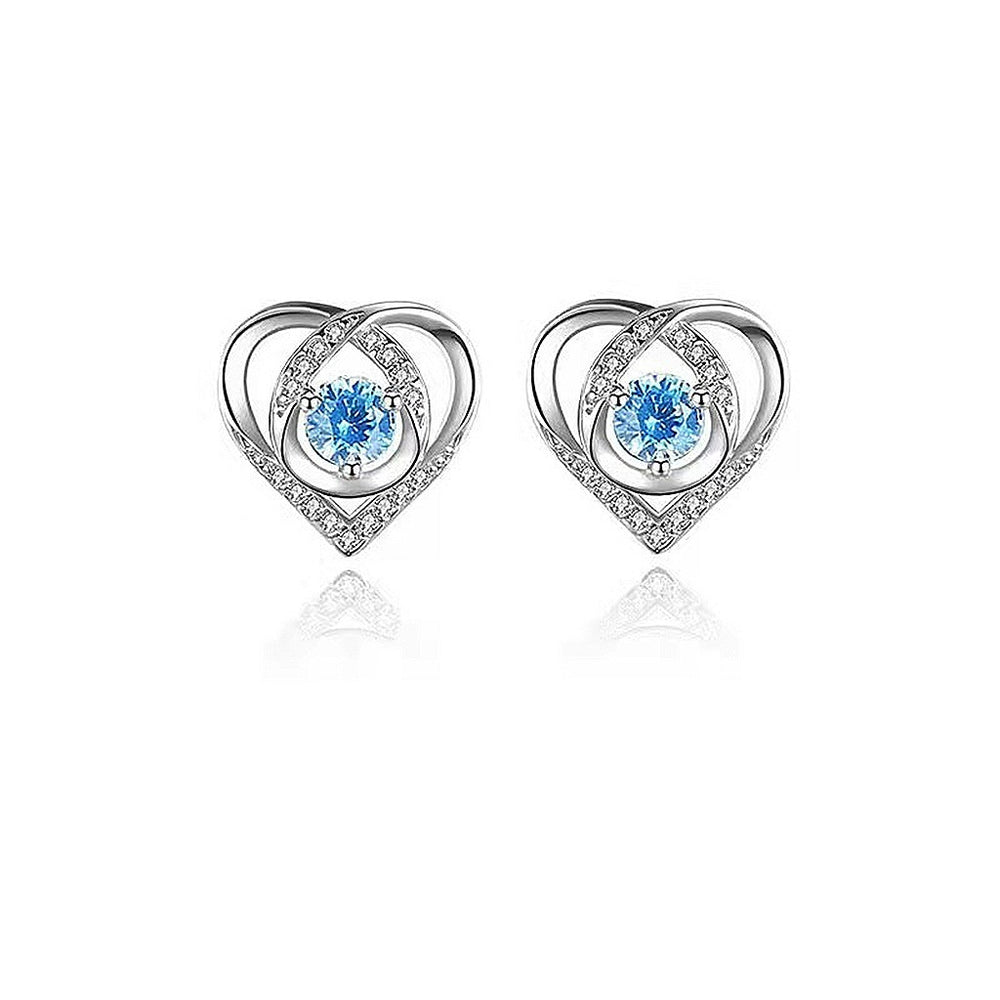 Zircon Stud Earrings for Women – Everyday & Gift Earrings in S925 Silver