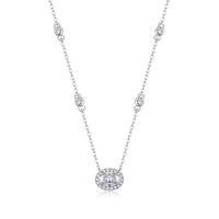 Moissanite Pendant Necklace – GRA Certified Birthday Gift Necklace in S925 Silver