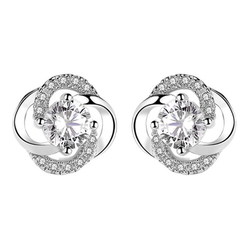 Zircon Stud Earrings for Women – Everyday & Gift Earrings in S925 Silver