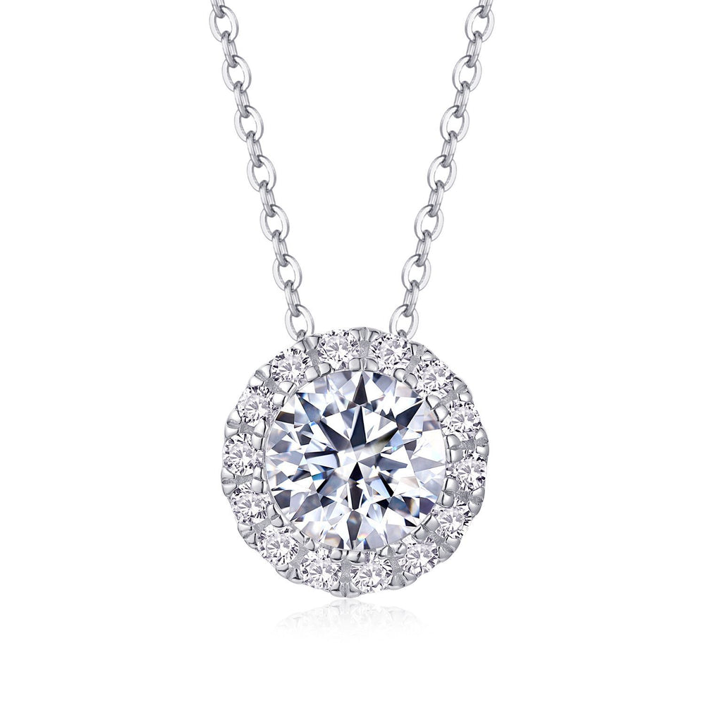 Moissanite Pendant Necklace – GRA Certified Birthday Gift Necklace in S925 Silver