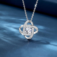 Heart Zircon Everyday Necklace – Minimalist Gift Necklace in Platinum S925 Silver