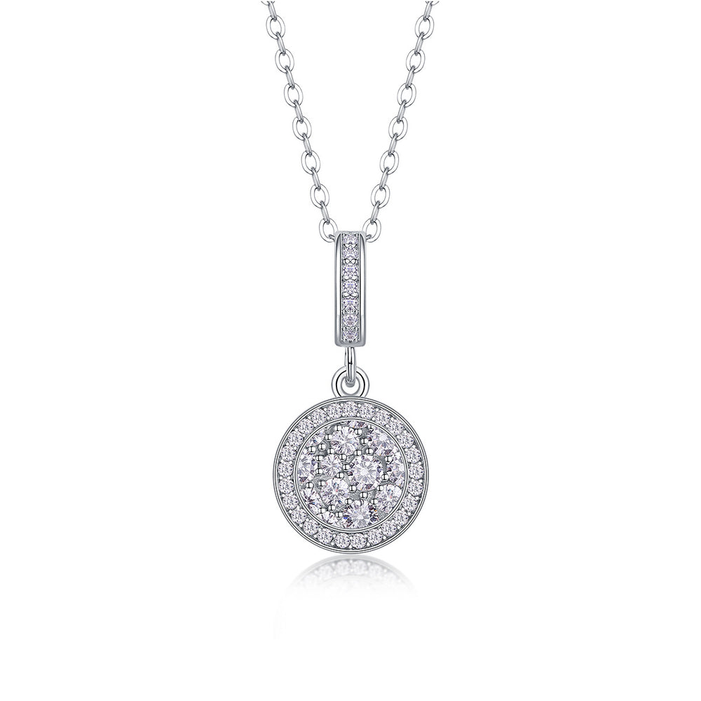 Moissanite Pendant Necklace – GRA Certified Birthday Gift Necklace in S925 Silver