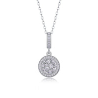 Moissanite Pendant Necklace – GRA Certified Birthday Gift Necklace in S925 Silver