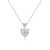 Moissanite Pendant Necklace – GRA Certified Birthday Gift Necklace in S925 Silver