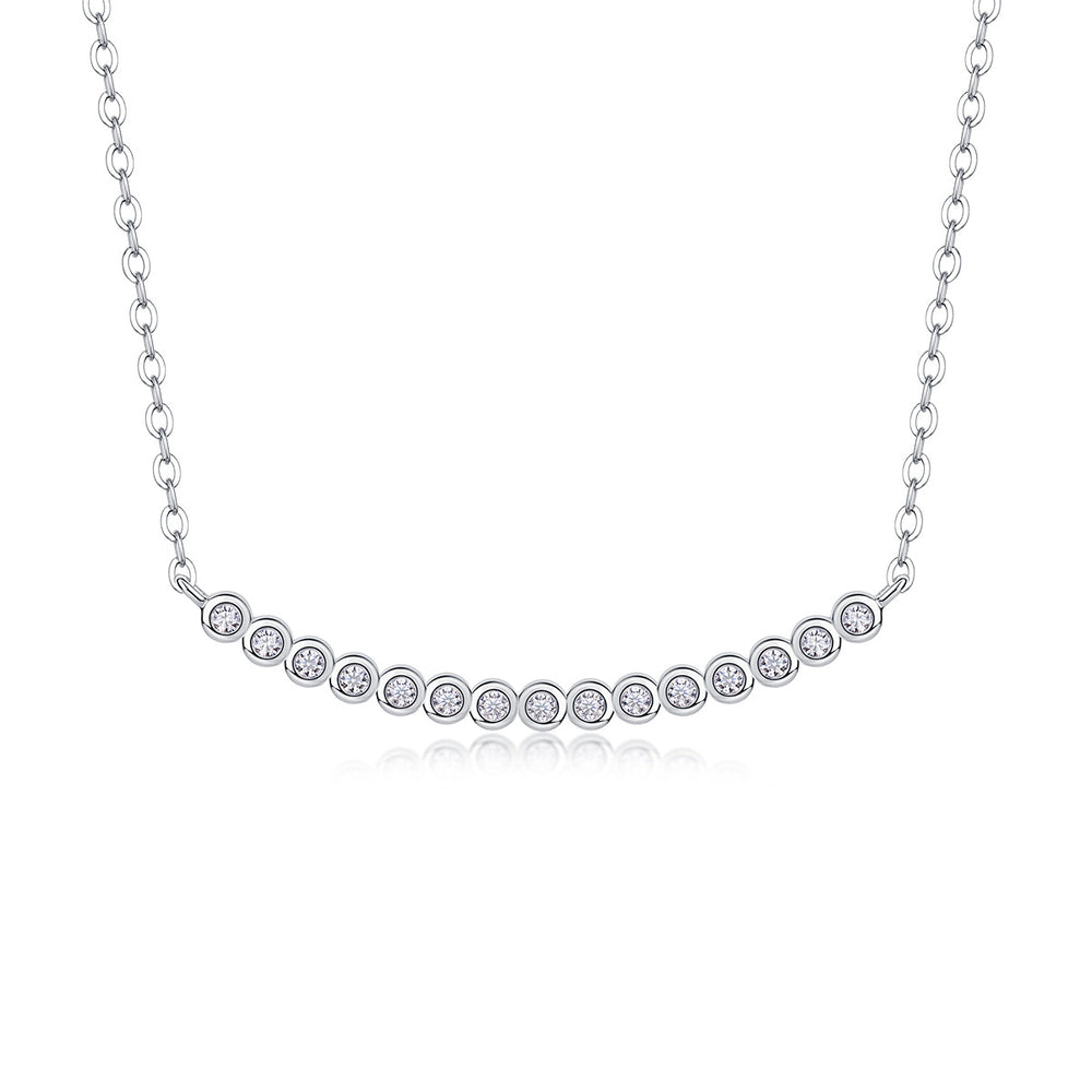 Moissanite Pendant Necklace – GRA Certified Birthday Gift Necklace in S925 Silver