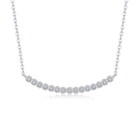 Moissanite Pendant Necklace – GRA Certified Birthday Gift Necklace in S925 Silver