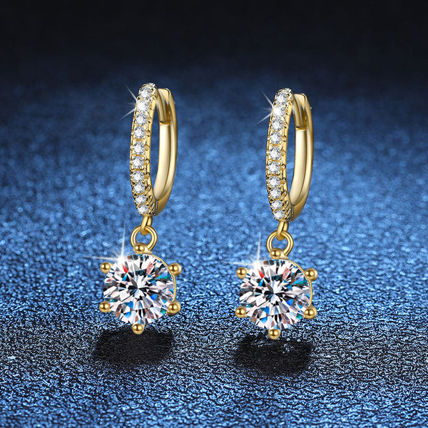 Moissanite Stud Earrings – Wedding & Special Occasion Earrings in S925 Silver