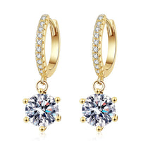 Moissanite Stud Earrings – Wedding & Special Occasion Earrings in S925 Silver