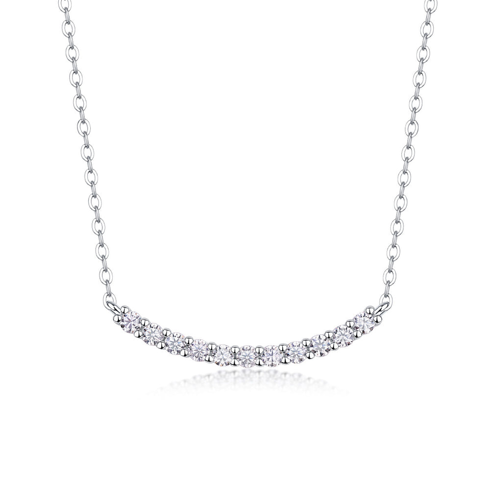 Moissanite Pendant Necklace – GRA Certified Birthday Gift Necklace in S925 Silver