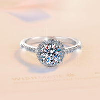 Moissanite Bridal Jewelry Set – Wedding Ring, Necklace, Earrings & Bracelet in S925 Silver