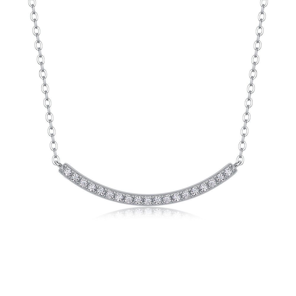 Moissanite Pendant Necklace – GRA Certified Birthday Gift Necklace in S925 Silver