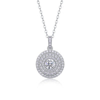 Moissanite Pendant Necklace – GRA Certified Birthday Gift Necklace in S925 Silver