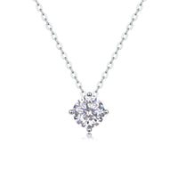 Moissanite Pendant Necklace – GRA Certified Birthday Gift Necklace in S925 Silver